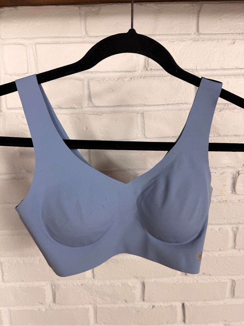 Honeylove LiftWear V Neck Bra XS Blue Wirefree Smooth Support NWT Removable Cups